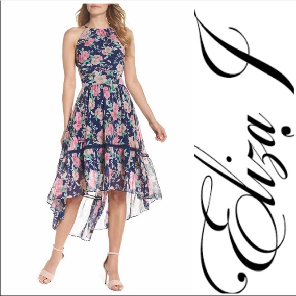 Eliza J Dresses & Skirts - Eliza J Halter Neck Fit & Flare Dress